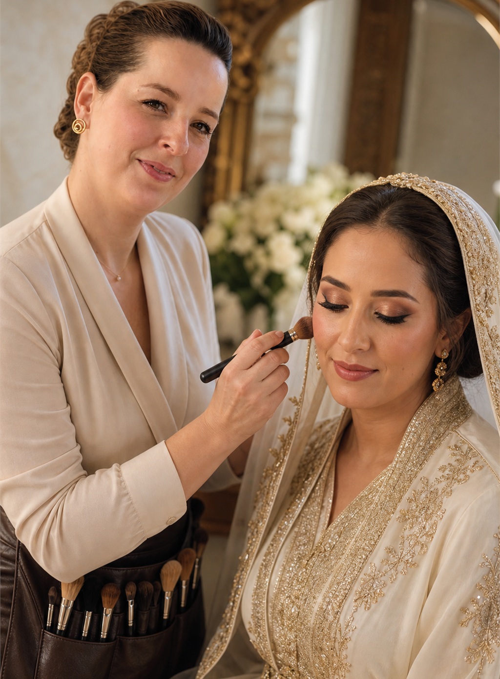 Asma avec une mariée